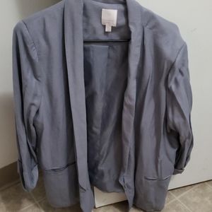 Womens Light Gray Blazer Size XL
